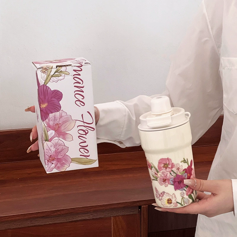 Floral Ceramic Travel Mug tableware view 6