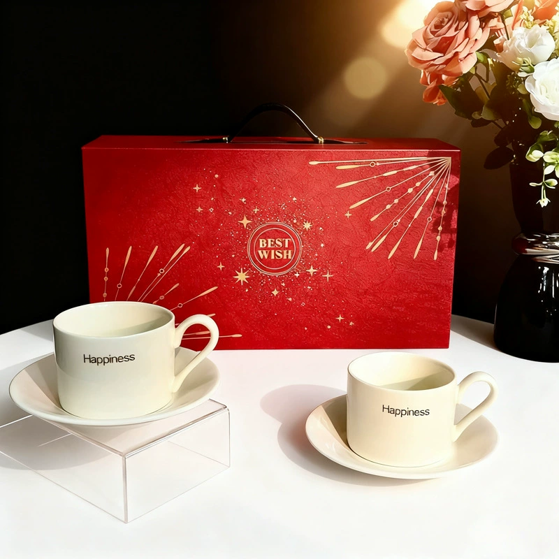 Yellow Coffee Cup and Saucer Gift Set