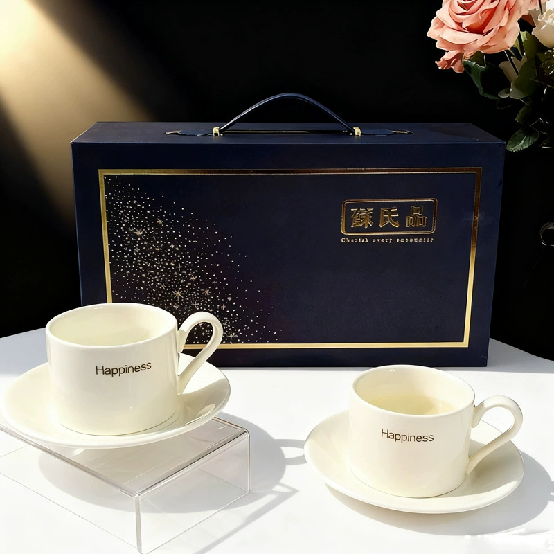 Yellow Coffee Cup and Saucer Gift Set tableware view 4