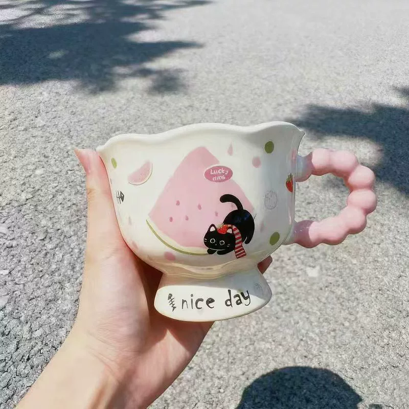 كوب سيراميك بشكل دب مع ملعقة tableware view 3