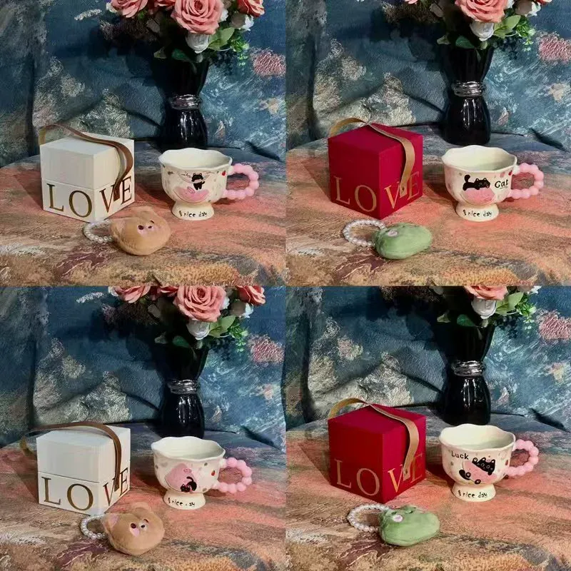 كوب سيراميك بشكل دب مع ملعقة tableware view 7