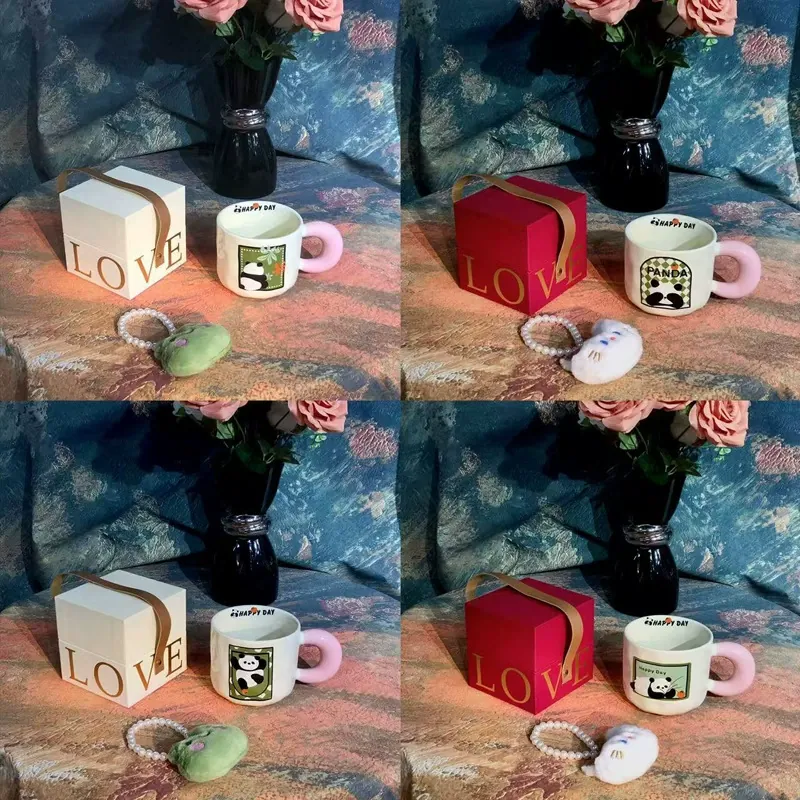 كوب سيراميك بشكل دب مع ملعقة tableware view 9