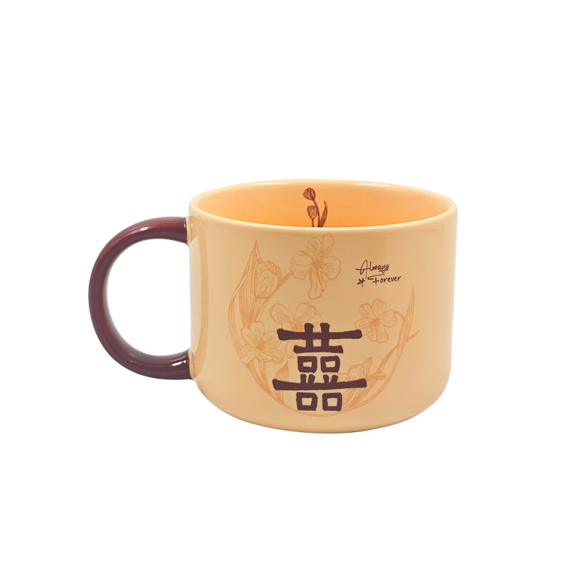 Vintage Double Happiness Ceramic Mug Gift Set tableware view 5