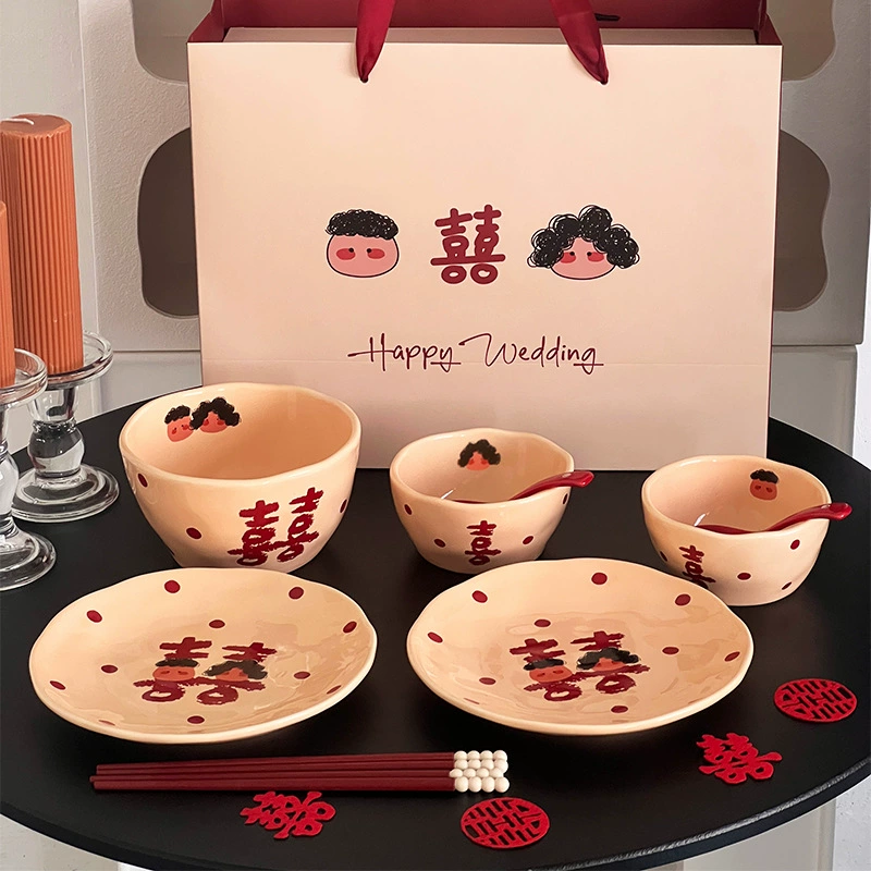 Double Happiness Ceramic Dinnerware Set