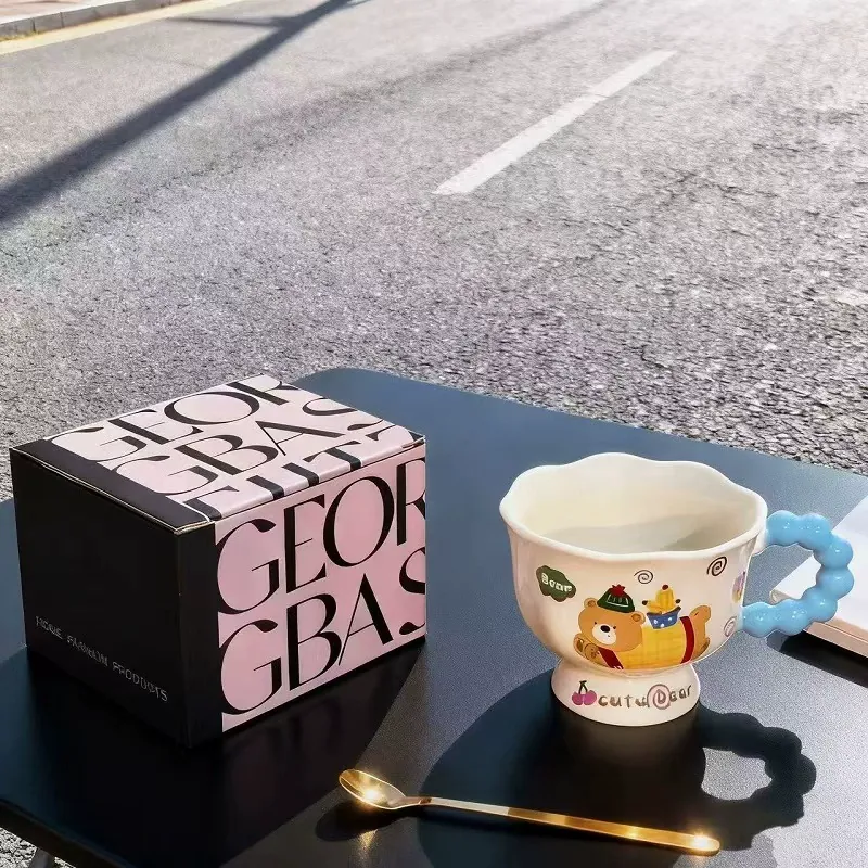 Ceramic Mug with Pearl Handle