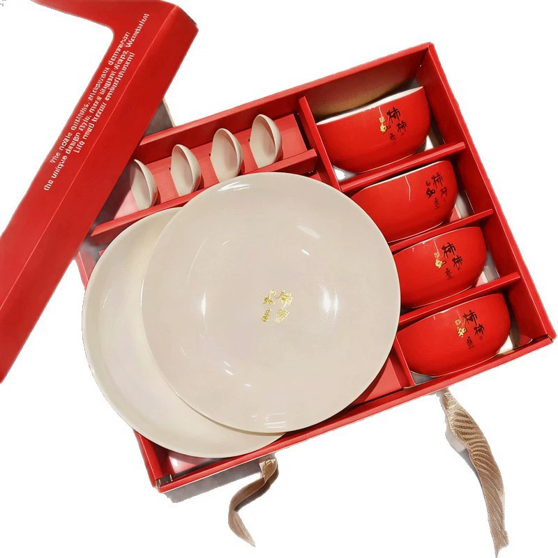 Ceramic Bowl Set with Gold Rim tableware view 5