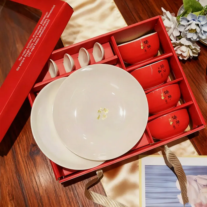 Ceramic Bowl Set with Gold Rim tableware view 8