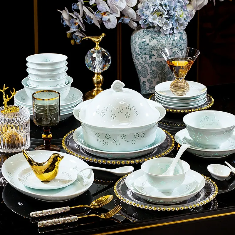 Porcelain Dinnerware Set tableware view 3