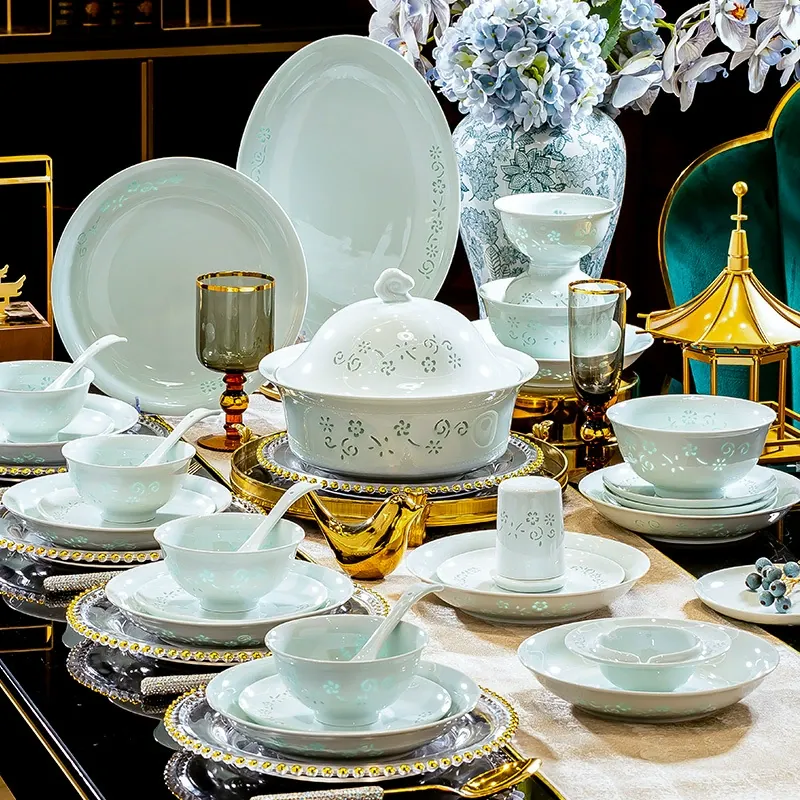Porcelain Dinnerware Set tableware view 4