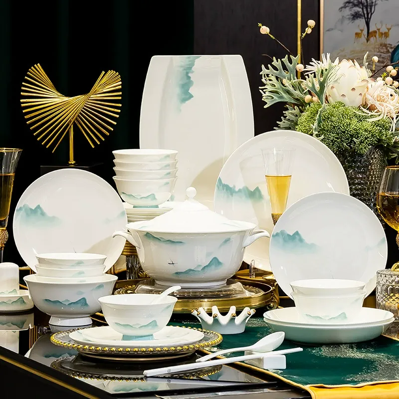 Bone China Dinnerware Set tableware view 2