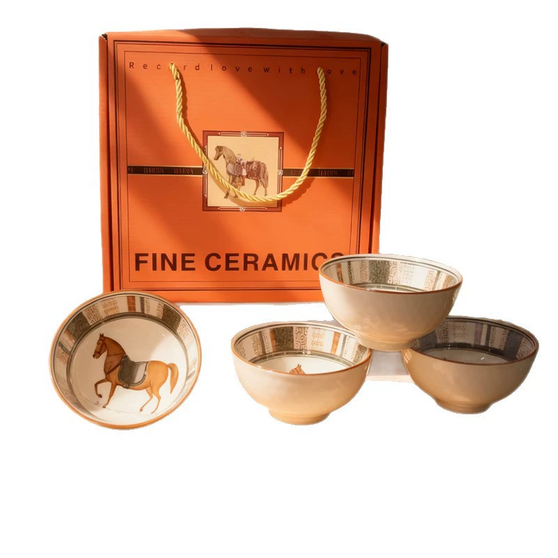 طقم أطباق سيراميك بتصميم حيواني tableware view 5
