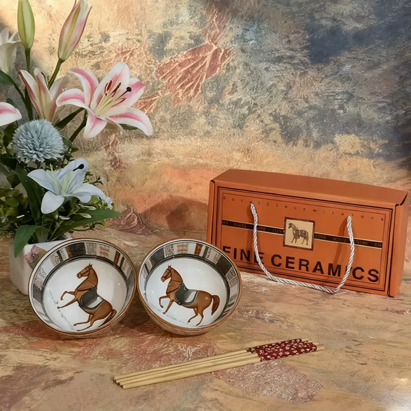 طقم أطباق سيراميك بتصميم حيواني tableware view 7