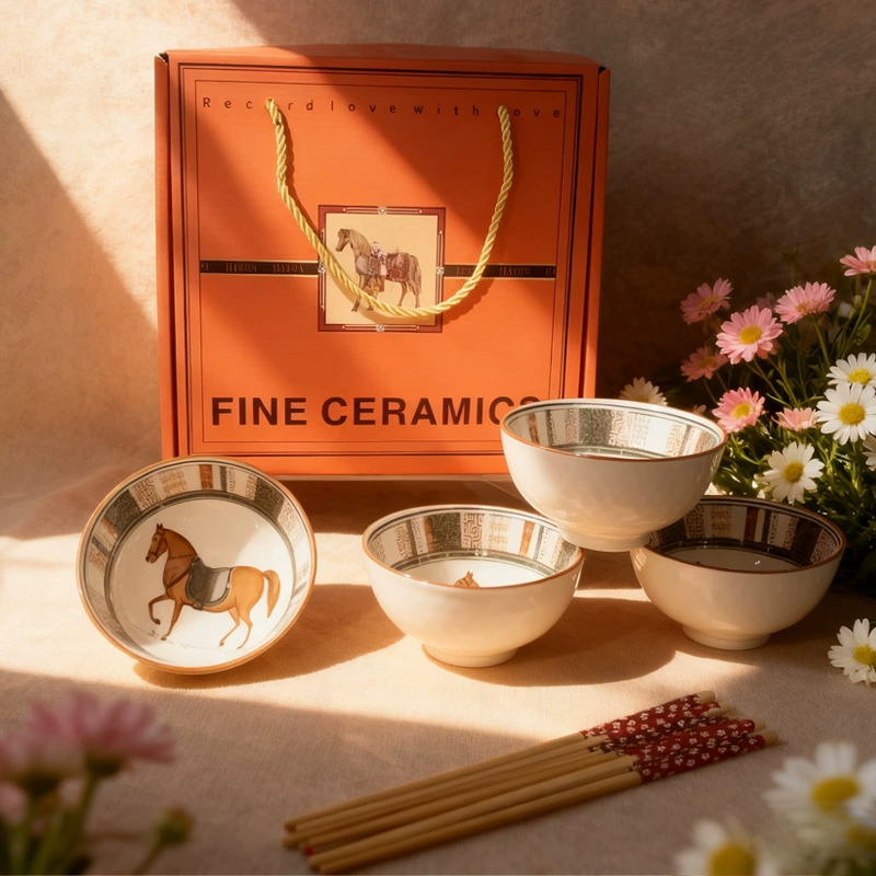 طقم أطباق سيراميك بتصميم حيواني tableware view 8