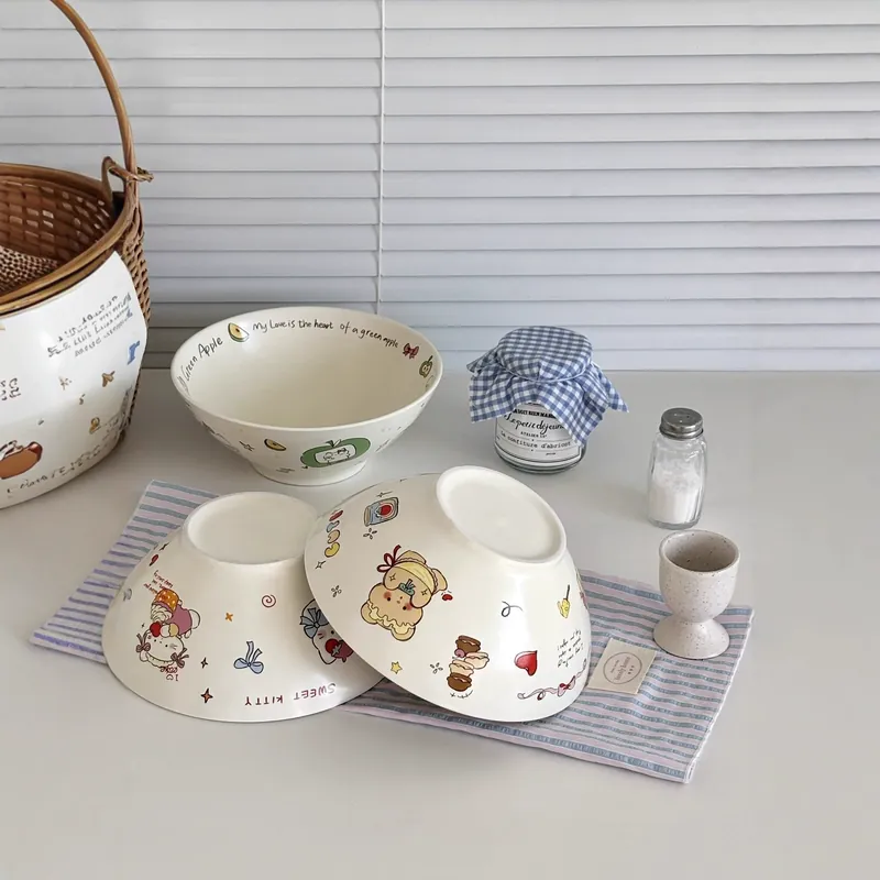 وعاء كبير سيراميك كرتوني لطيف tableware view 2
