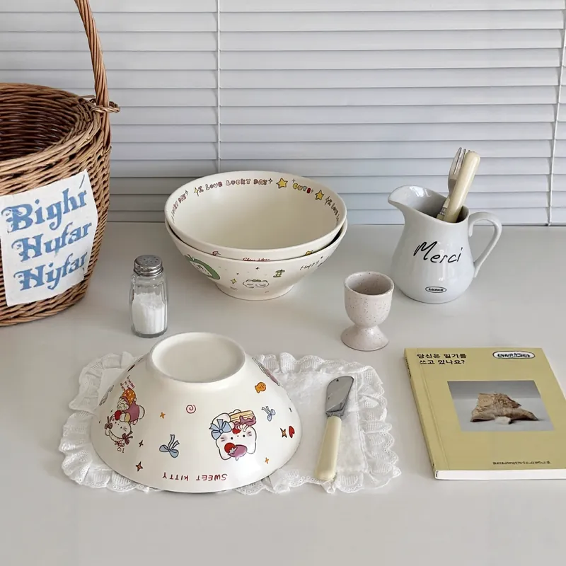 وعاء كبير سيراميك كرتوني لطيف tableware view 3