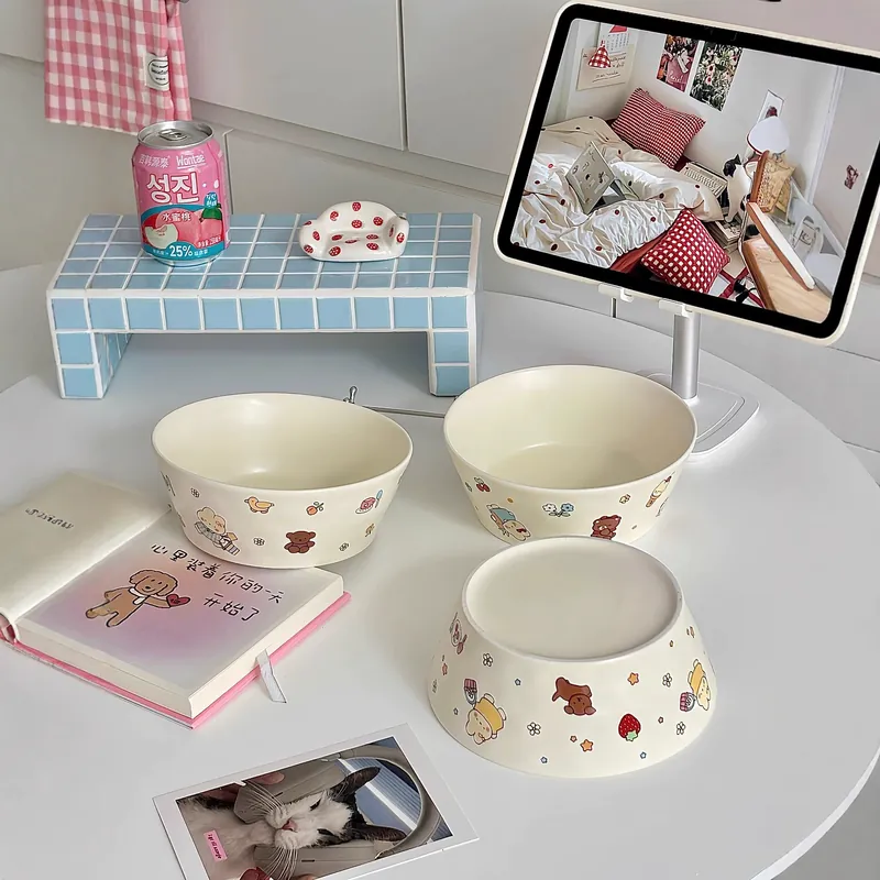 Animal Ceramic Salad Bowl tableware view 4