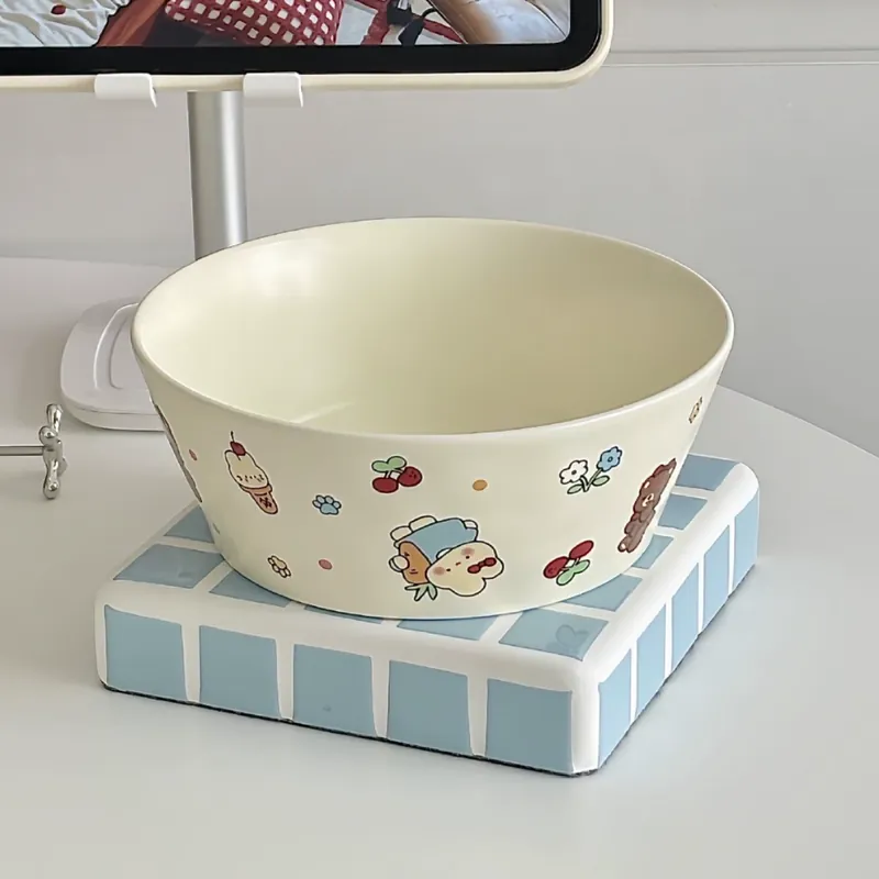 Animal Ceramic Salad Bowl tableware view 5