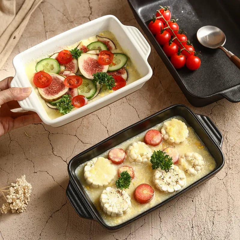 How much does a sample of a stoneware serving dish cost and how long does it take?
