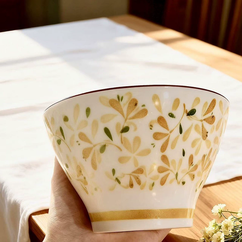 Ensemble de bols en céramique en quatre couleurs tableware view 8