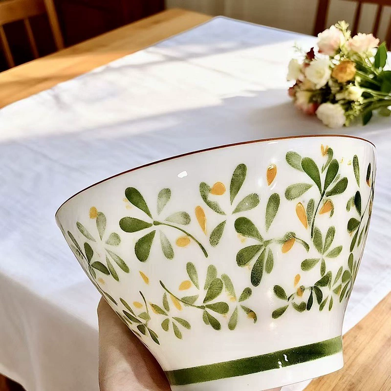 Ensemble de bols en céramique en quatre couleurs tableware view 9