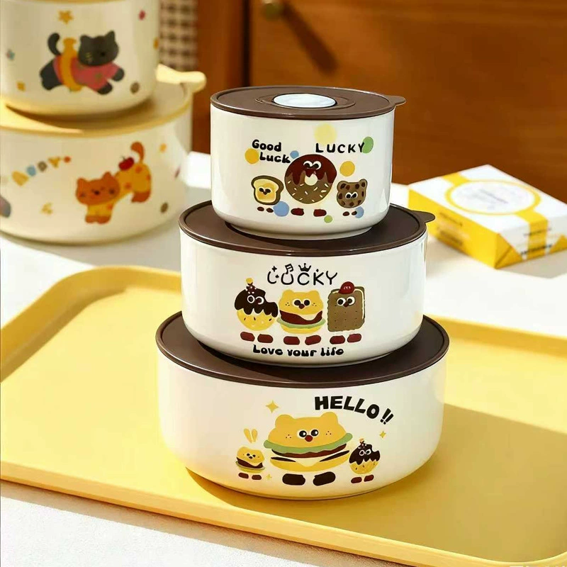 Ensemble de trois bols de rangement en céramique tableware view 7