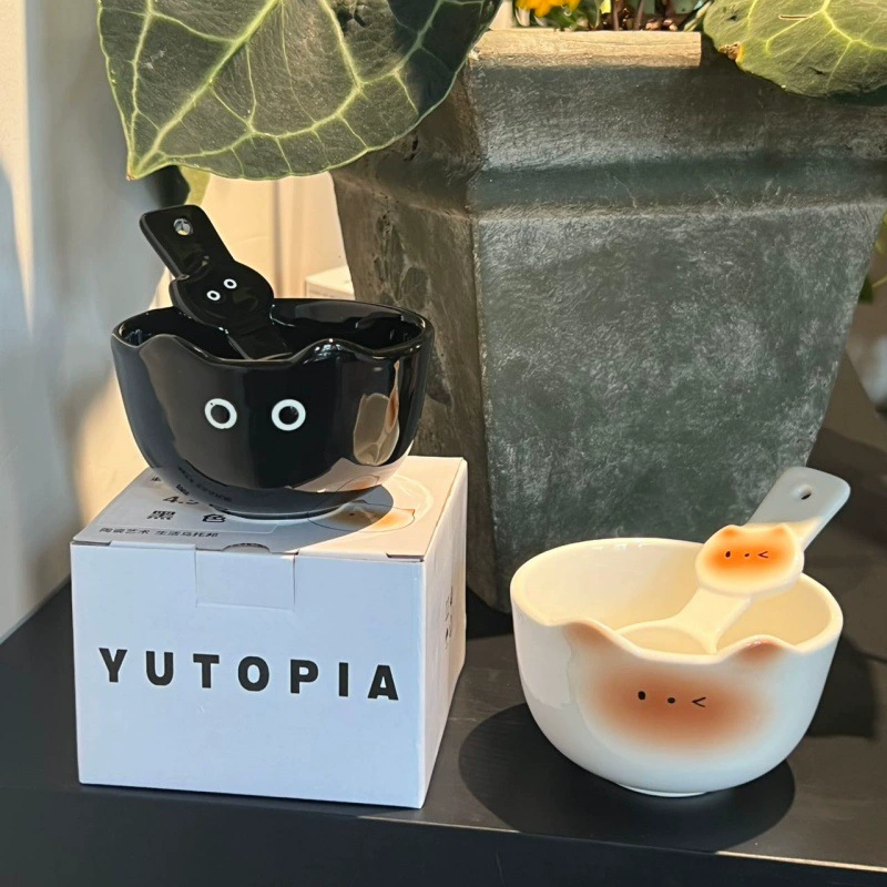 Cat Ceramic Rice Bowl