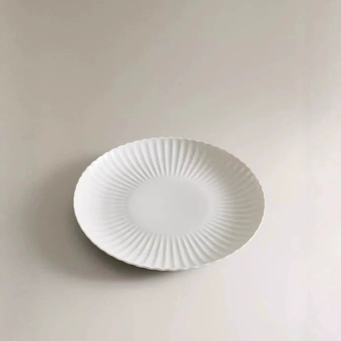 Assiette à rayures verticales japonaise tableware view 2