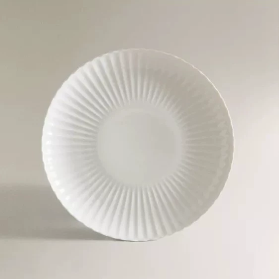 Assiette à rayures verticales japonaise tableware view 6