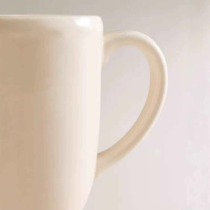 White Ceramic Mug tableware view 4
