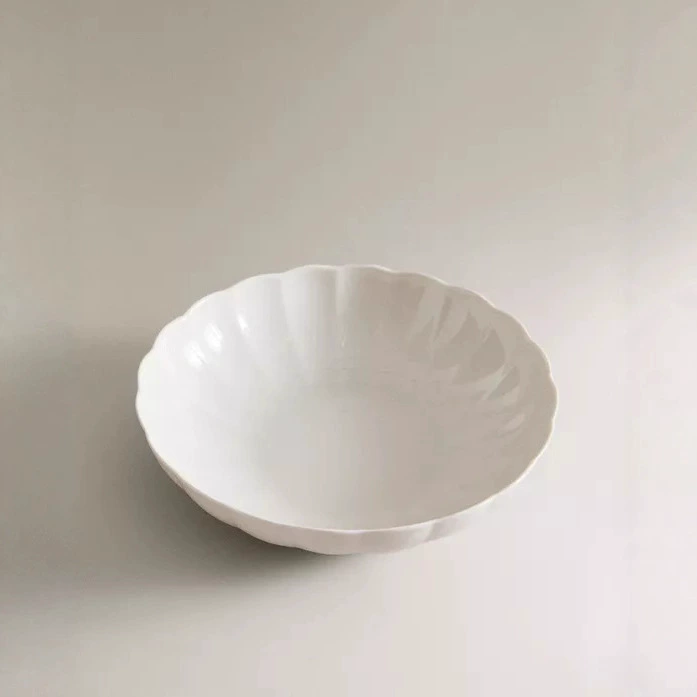 Nordic Style Relief Ceramic Bowl tableware view 2