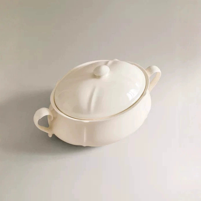 Chaozhou Ceramic Stew Bowl with Lid