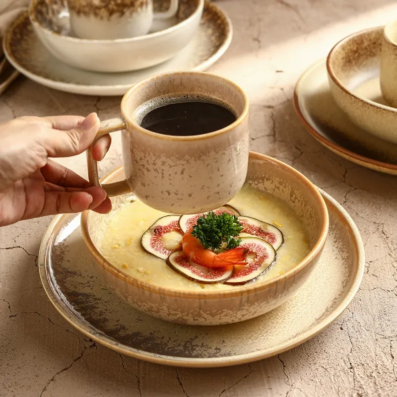 Japanese Retro Ceramic Dinner Plate