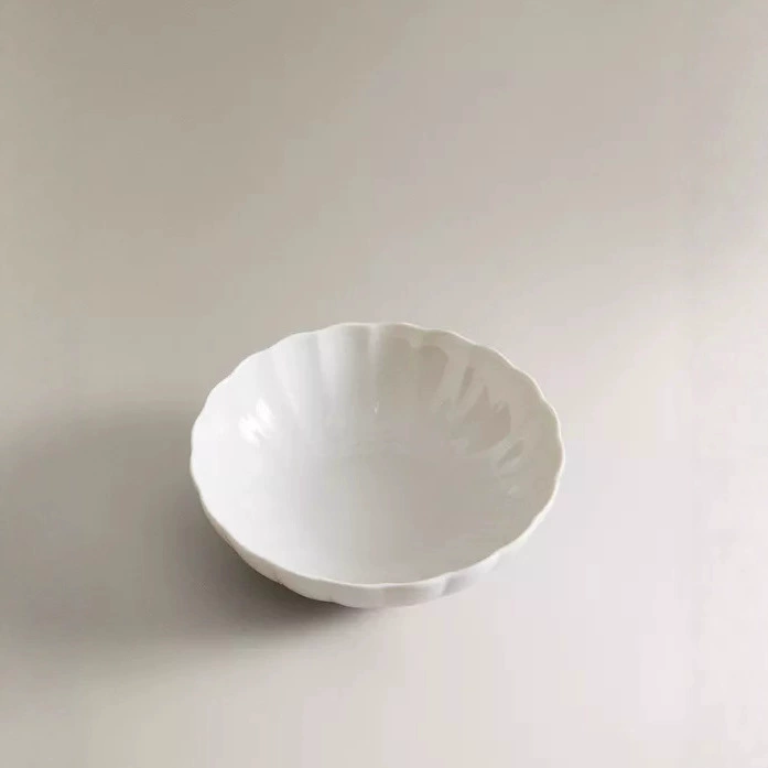 وعاء نودلز سيراميك بحافة زهرية tableware view 2