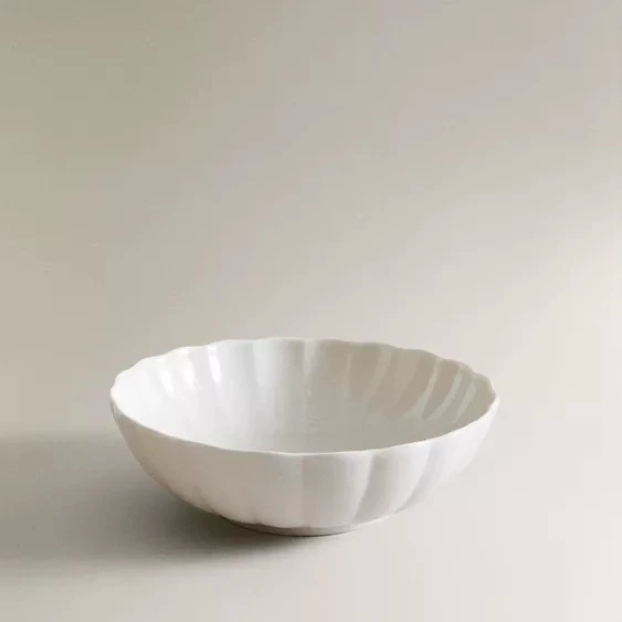 وعاء نودلز سيراميك بحافة زهرية tableware view 6