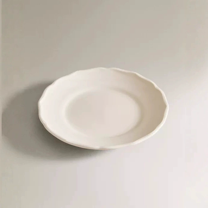 White Ceramic Sauce Dish tableware view 2