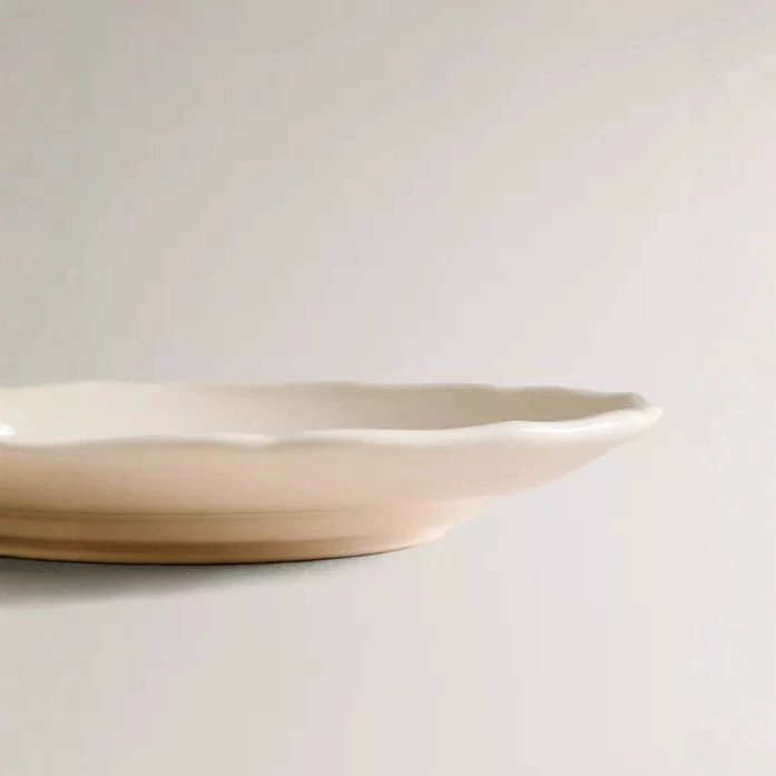 White Ceramic Sauce Dish tableware view 3