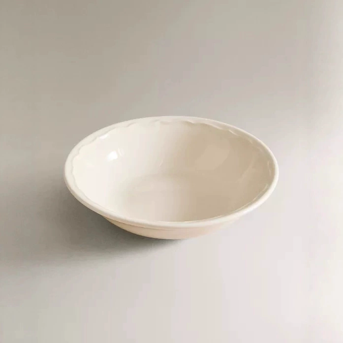 Винтажная круглая керамическая миска для фруктов tableware view 3