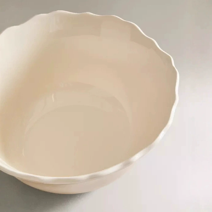 White Ceramic Rice Bowl tableware view 2