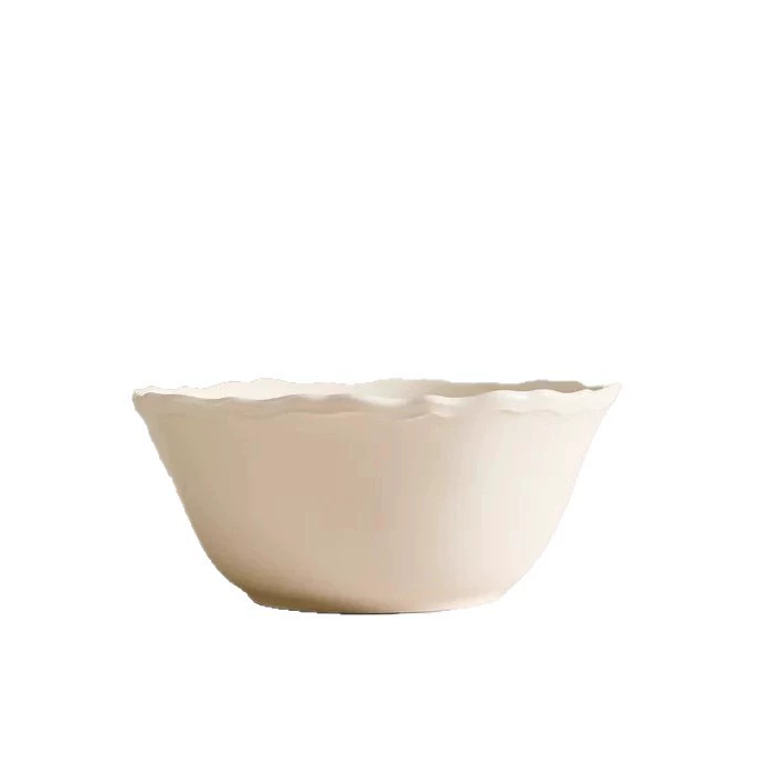 White Ceramic Rice Bowl tableware view 5