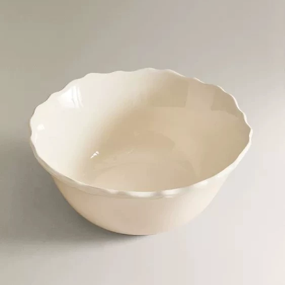 White Ceramic Rice Bowl tableware view 6