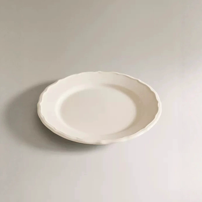 French Retro Relief Dessert Plate tableware view 2
