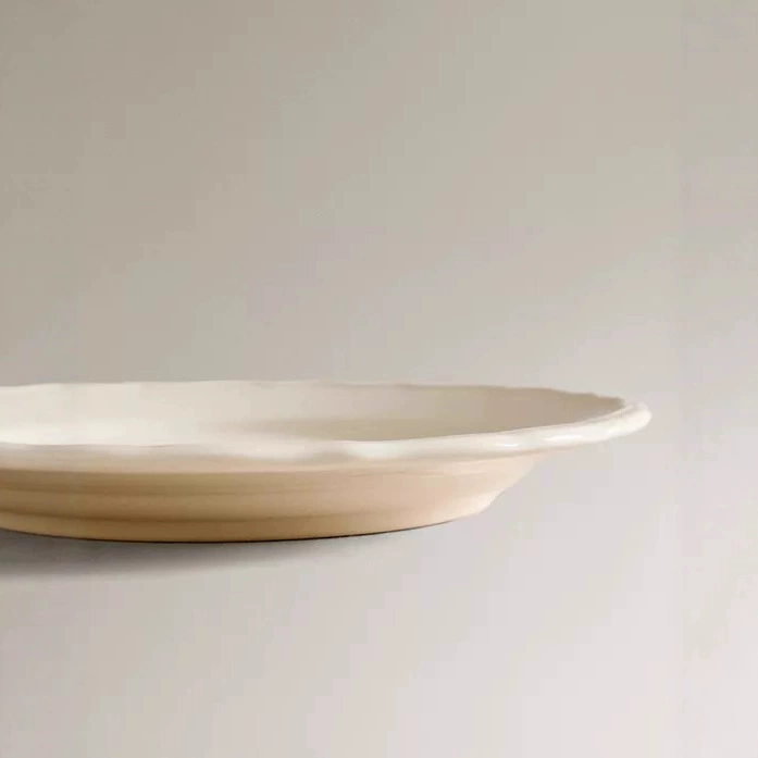 French Retro Relief Dessert Plate tableware view 3