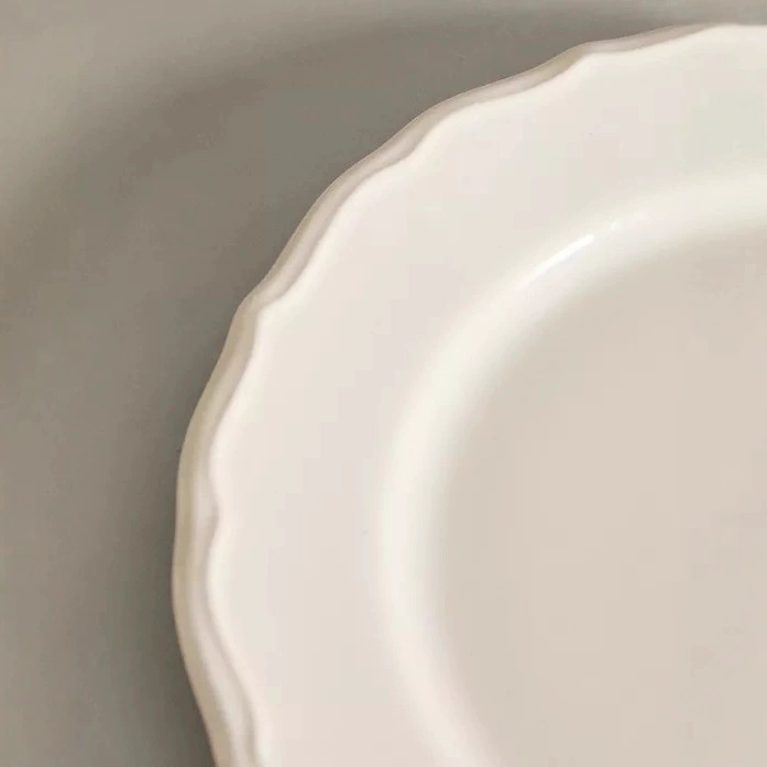 French Retro Relief Dessert Plate tableware view 4