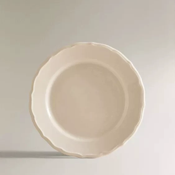 French Retro Relief Dessert Plate tableware view 6