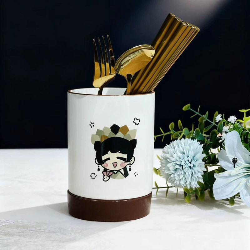 Floral Ceramic Chopstick Holder tableware view 4