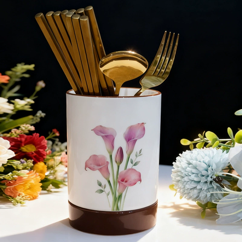 Floral Ceramic Chopstick Holder tableware view 6