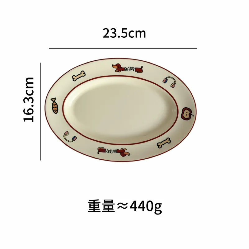 Christmas Cartoon Ceramic Breakfast Plate tableware view 7
