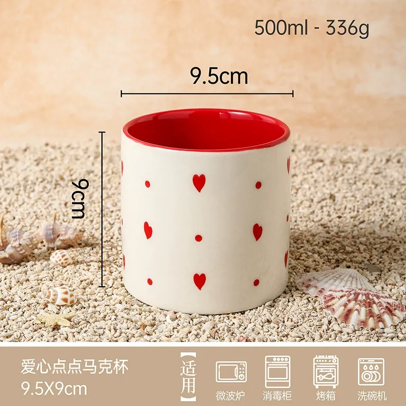 Hand-Painted Stripe Ceramic Mug tableware view 8
