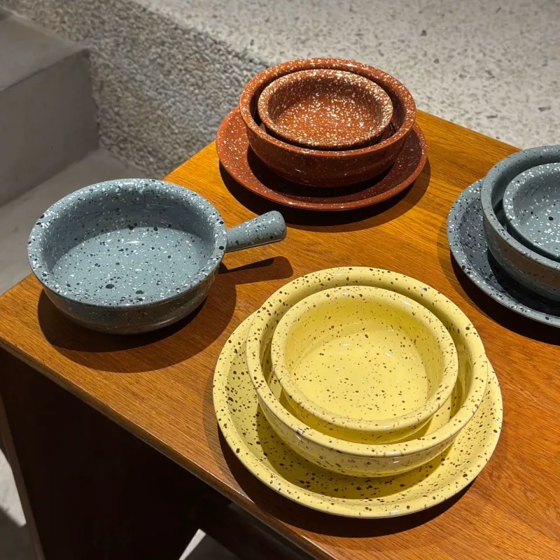 طقم أطباق وأوعية سيراميك حبر غسيل tableware view 4
