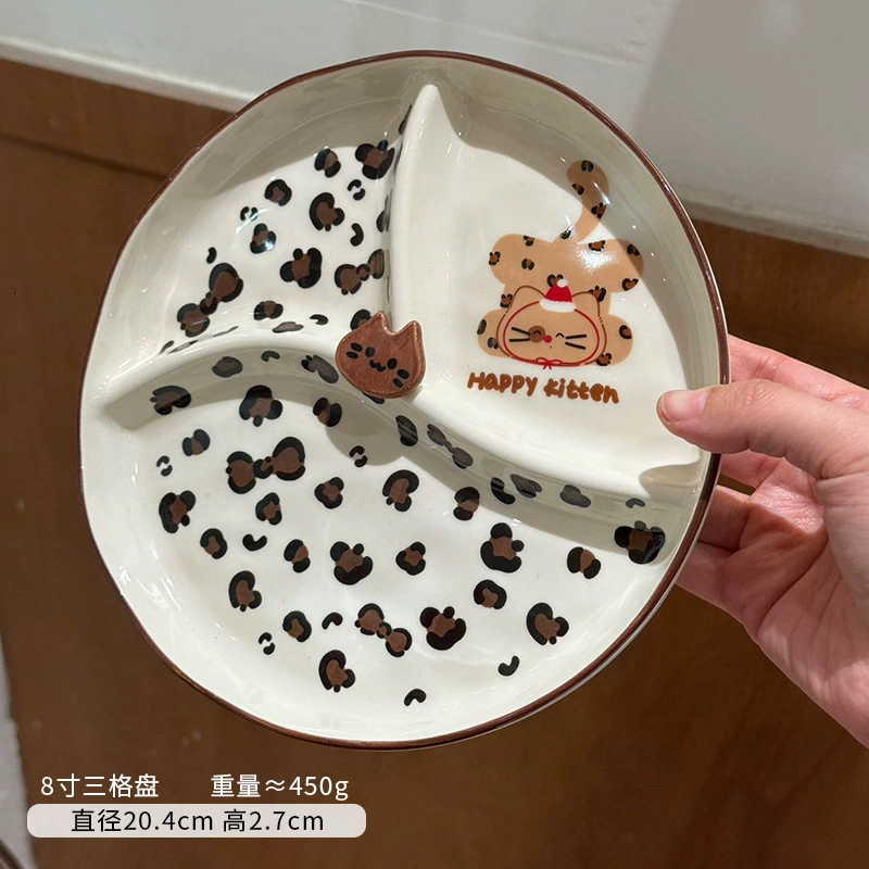 豹猫陶器ボウル＆プレートセット tableware view 9